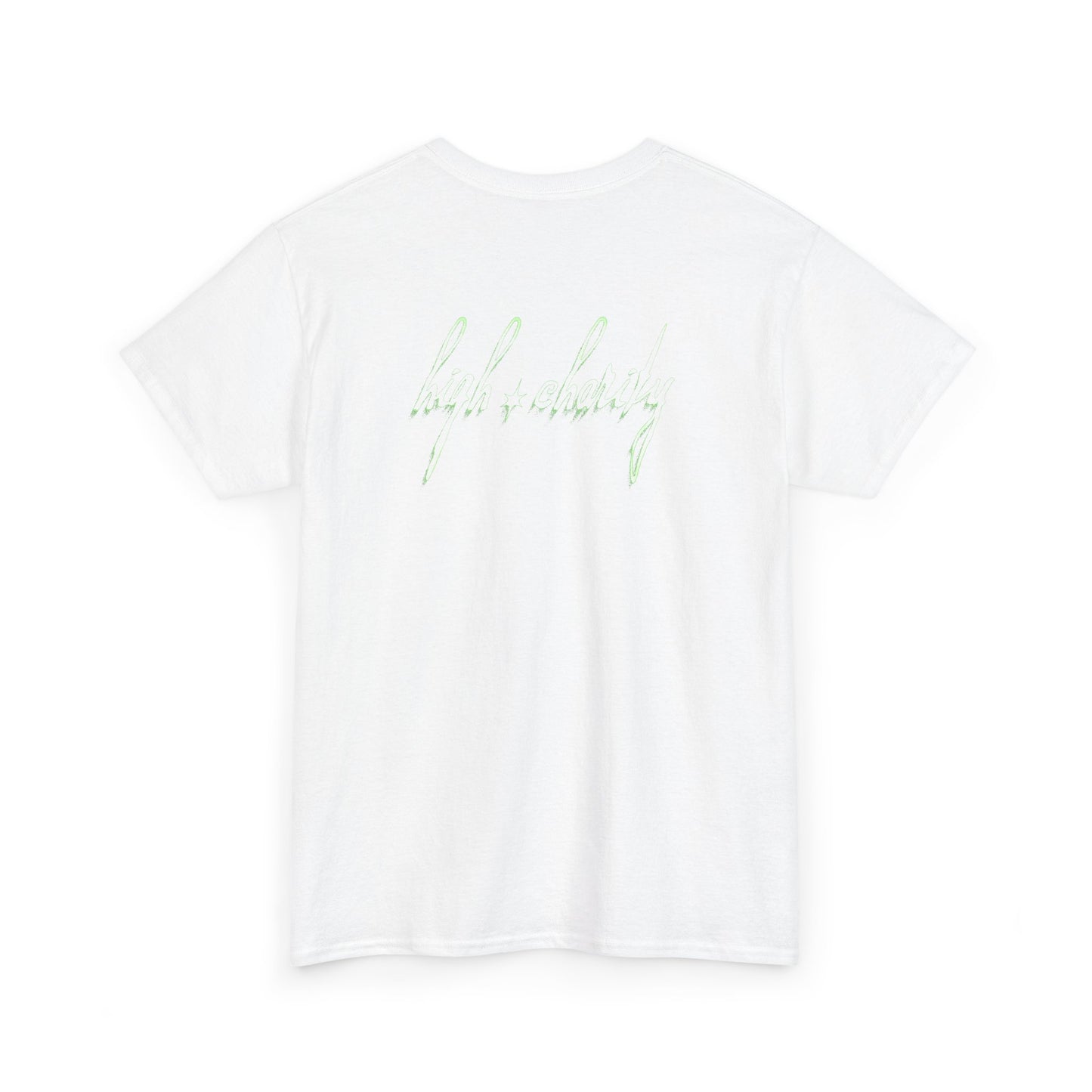 Unisex Heavy Cotton Tee - 'High Vibrations' Graphic Tee