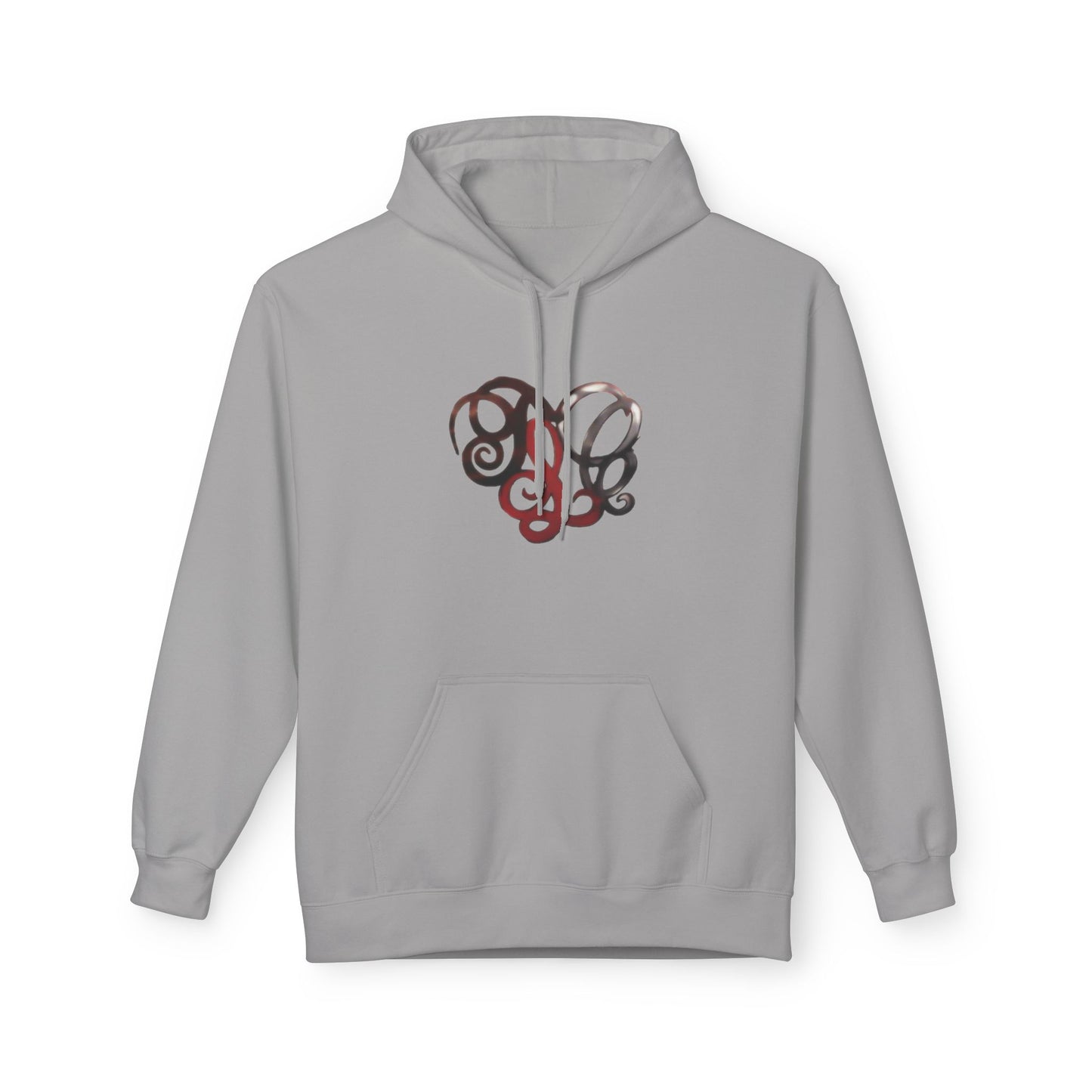 Dance & Fitness Studio Hoodie — Swirl Logo Chest + Circular Back Print
