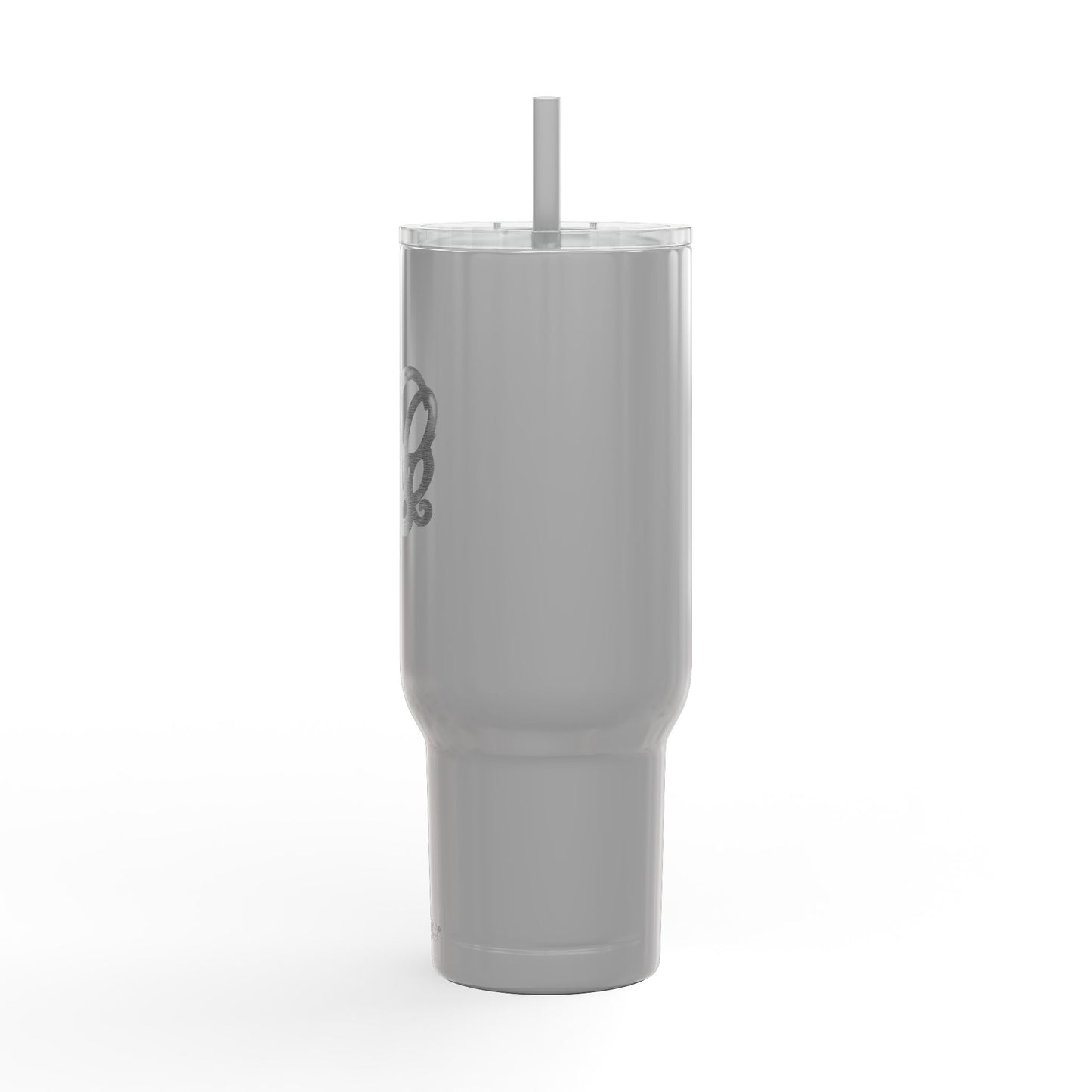 Engraved 40oz Insulated Tumbler with Handle — Scribble Heart Design