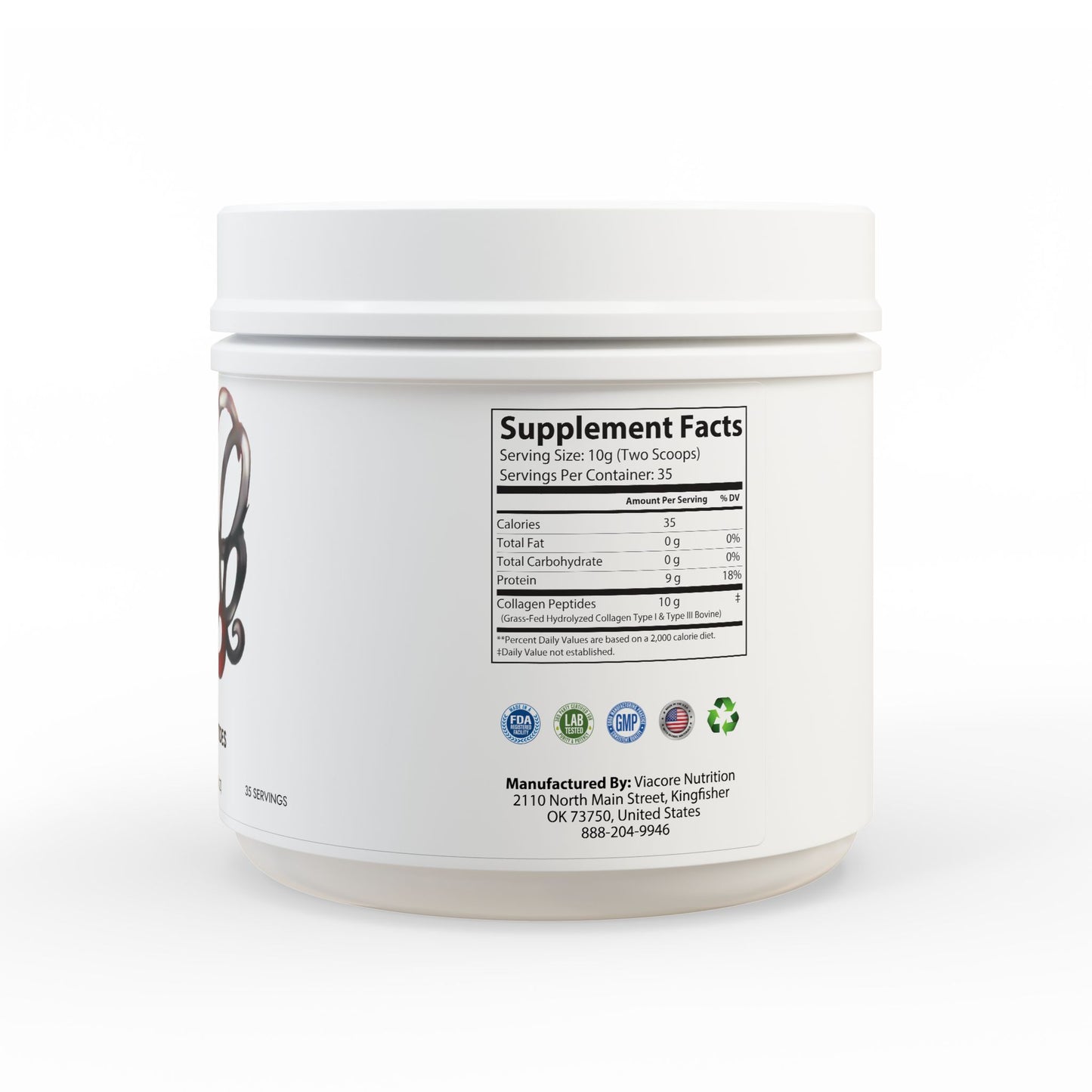 Collagen Peptides Type I & III Supplement (350g, 12.3oz)