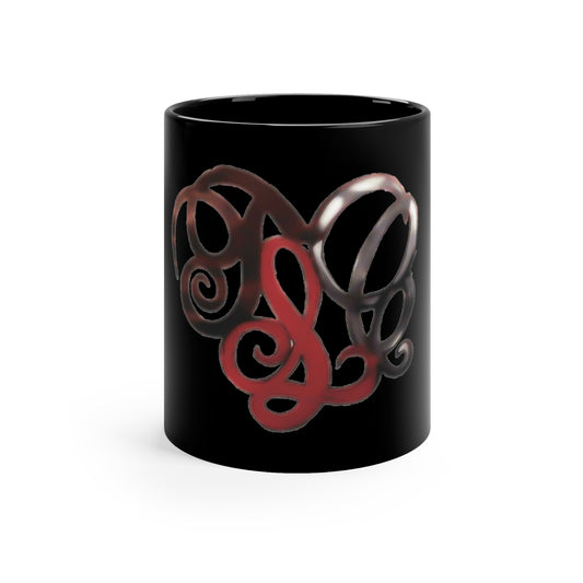 Black Coffee Mug, 11oz