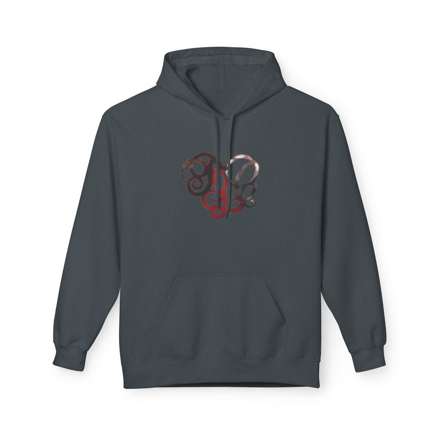 Dance & Fitness Studio Hoodie — Swirl Logo Chest + Circular Back Print
