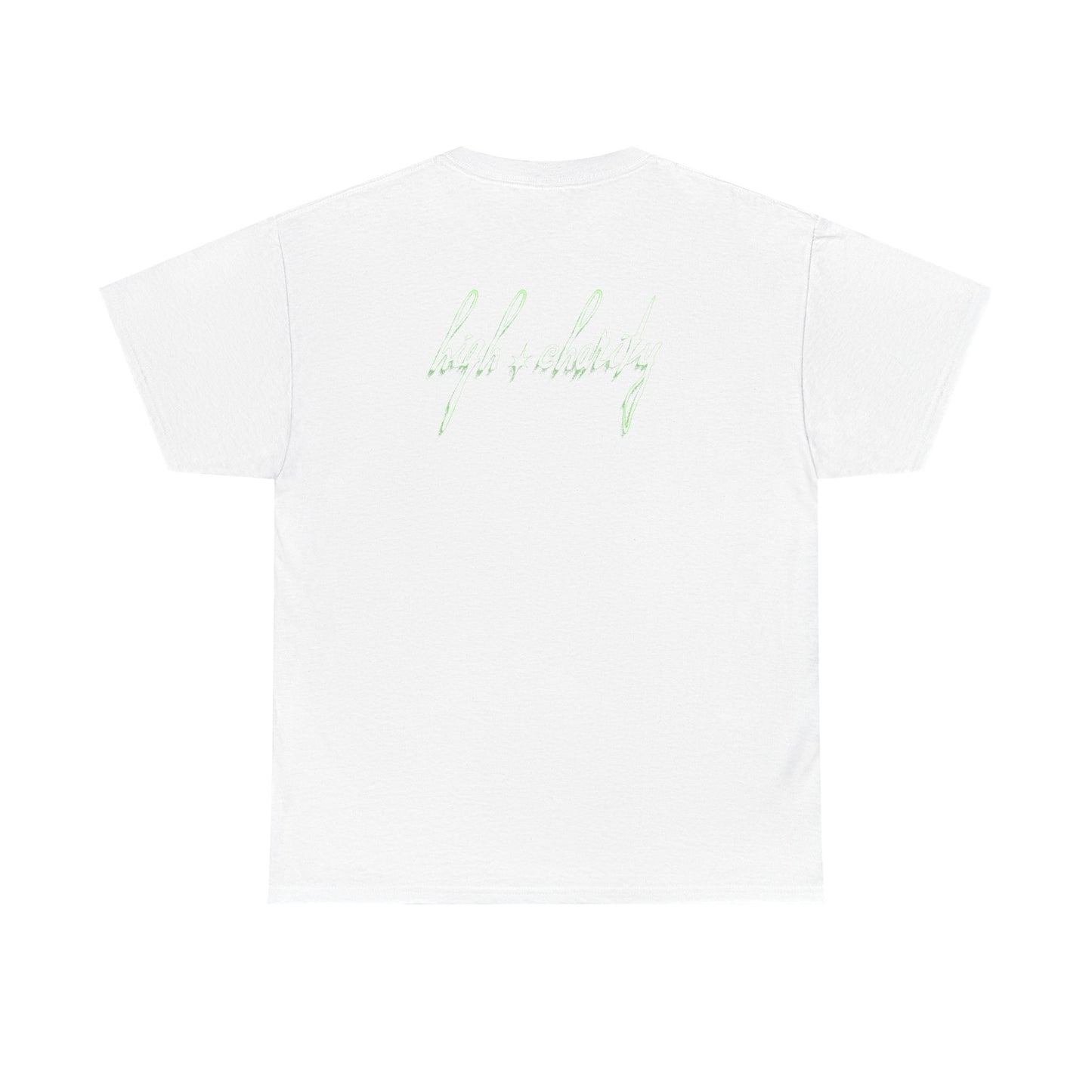Unisex Heavy Cotton Tee - 'High Vibrations' Graphic Tee