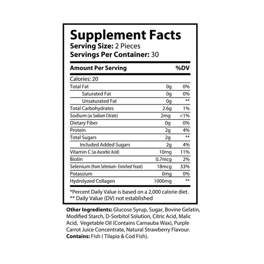 Collagen Gummies (60 Gummies)