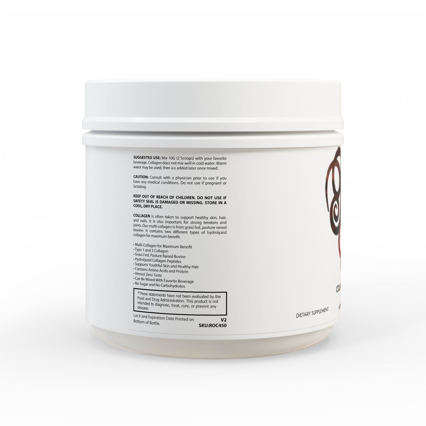Collagen Peptides Type I & III Supplement (350g, 12.3oz)