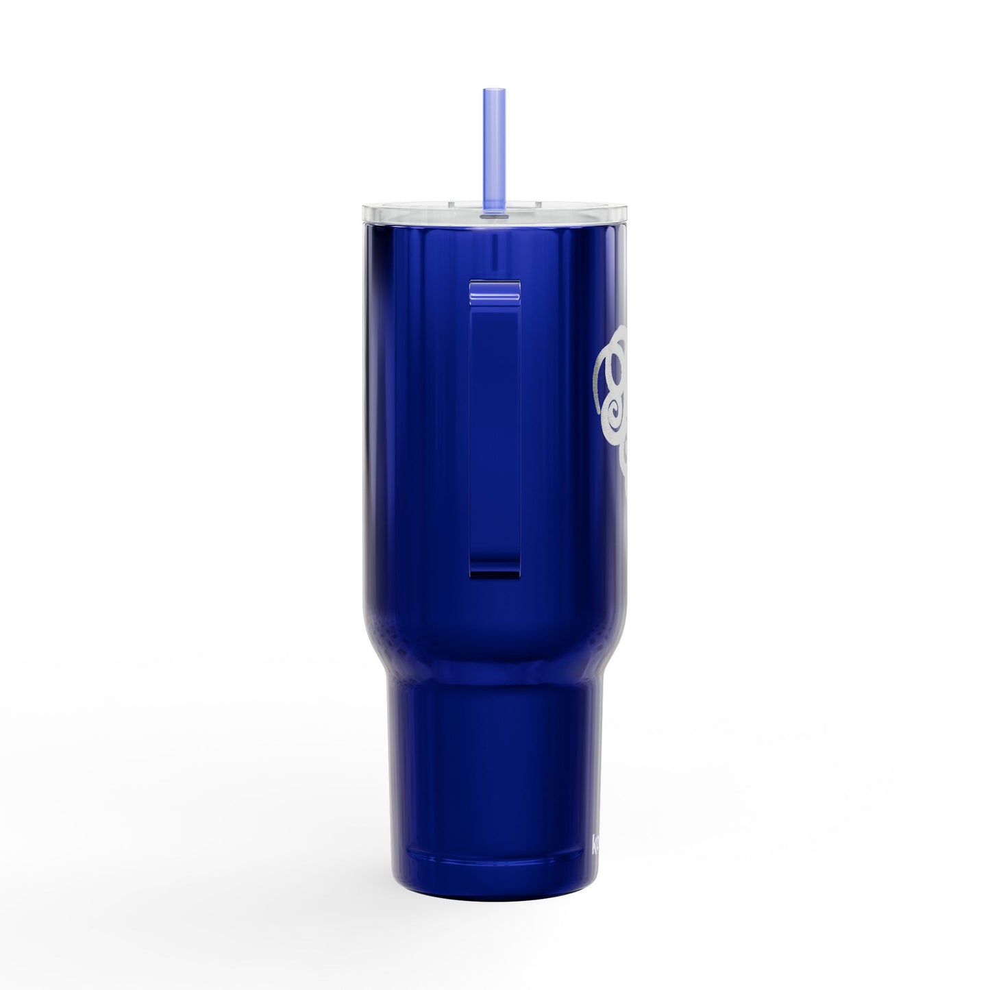 Engraved 40oz Insulated Tumbler with Handle — Scribble Heart Design