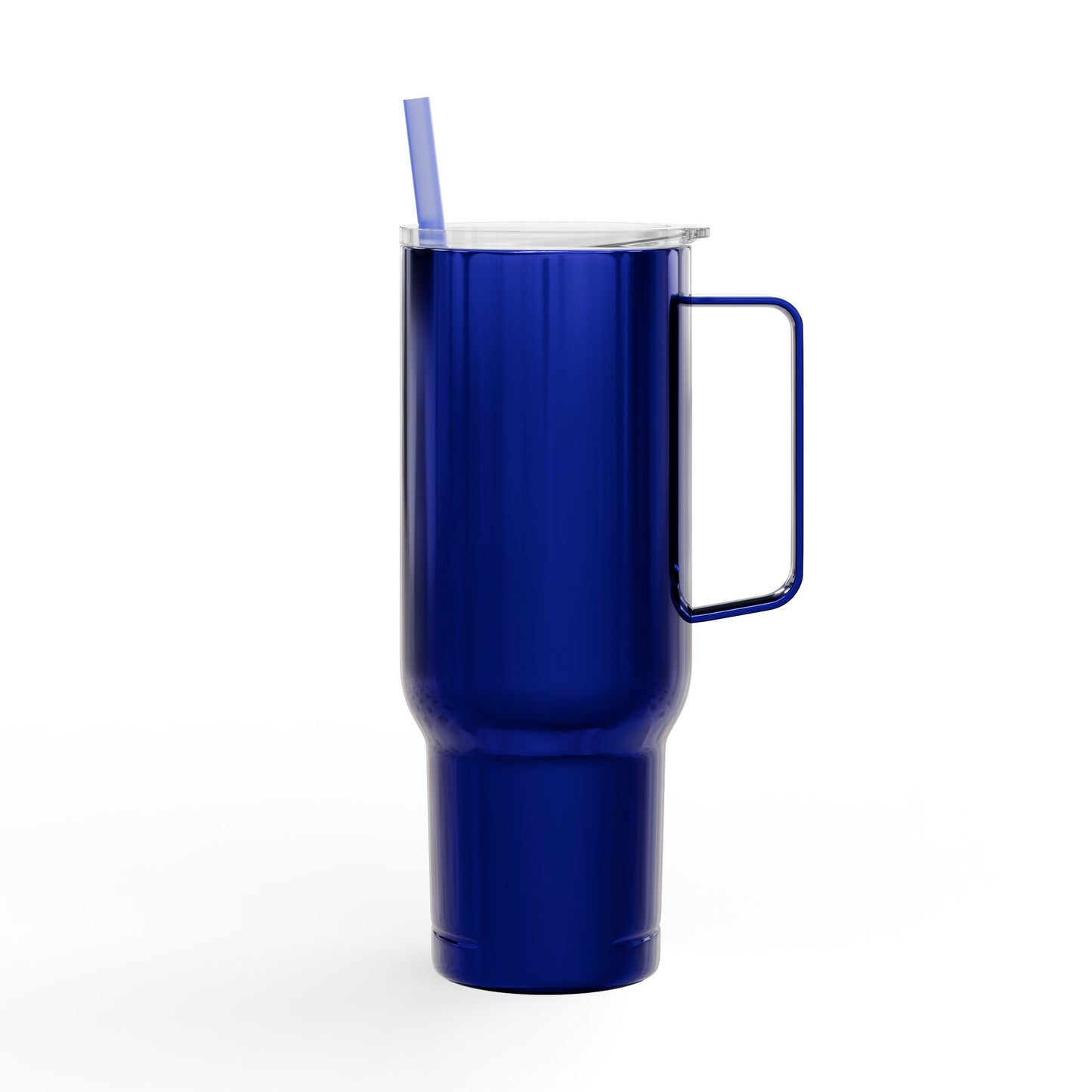 Engraved 40oz Insulated Tumbler with Handle — Scribble Heart Design