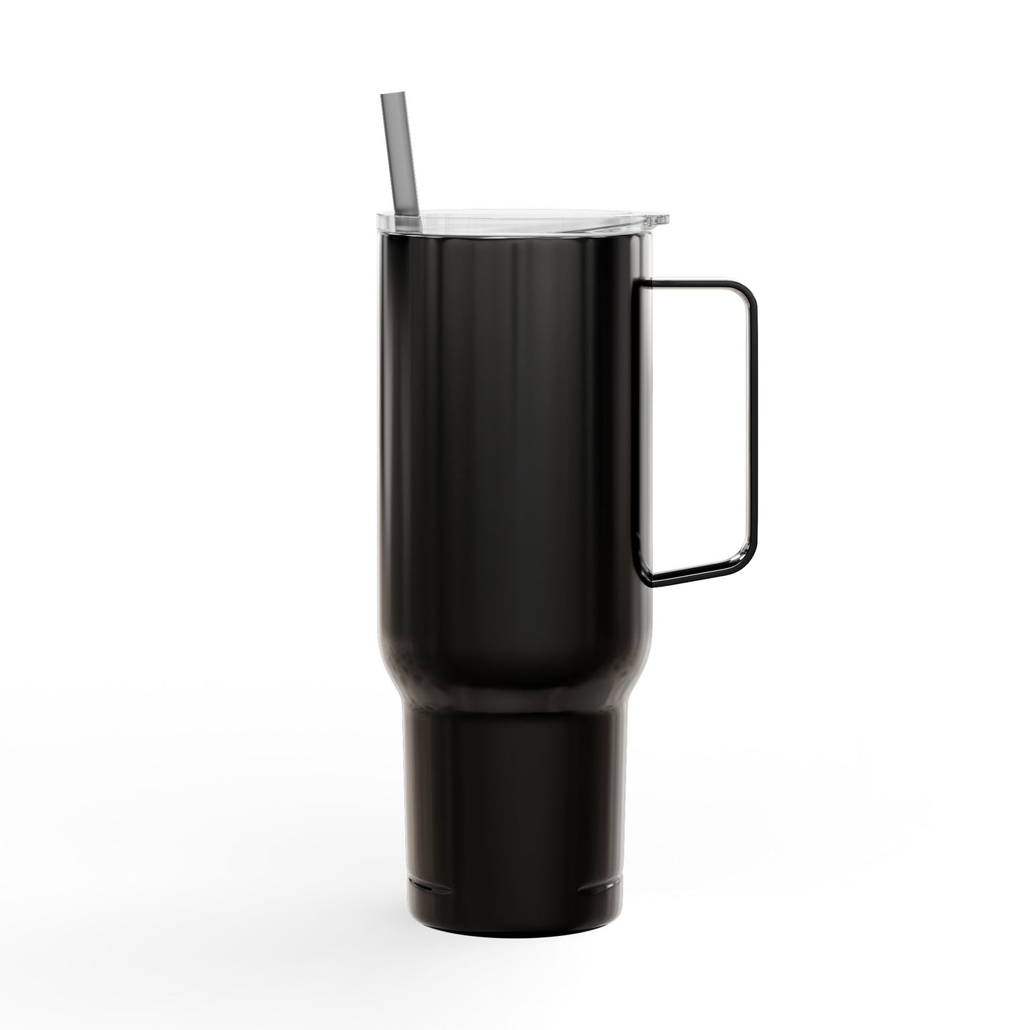 Engraved 40oz Insulated Tumbler with Handle — Scribble Heart Design