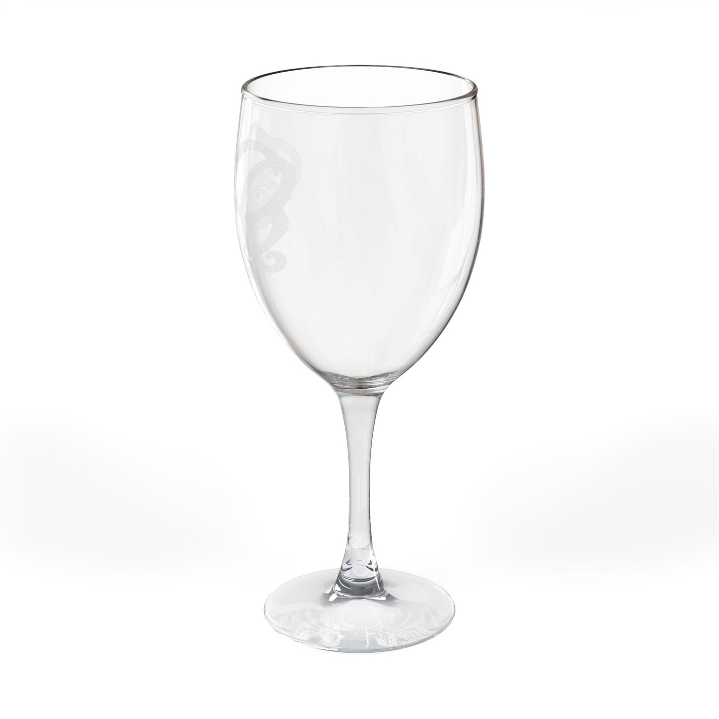 Engraved Monogram Wine Glass — 10.5 oz Personalized Stemware