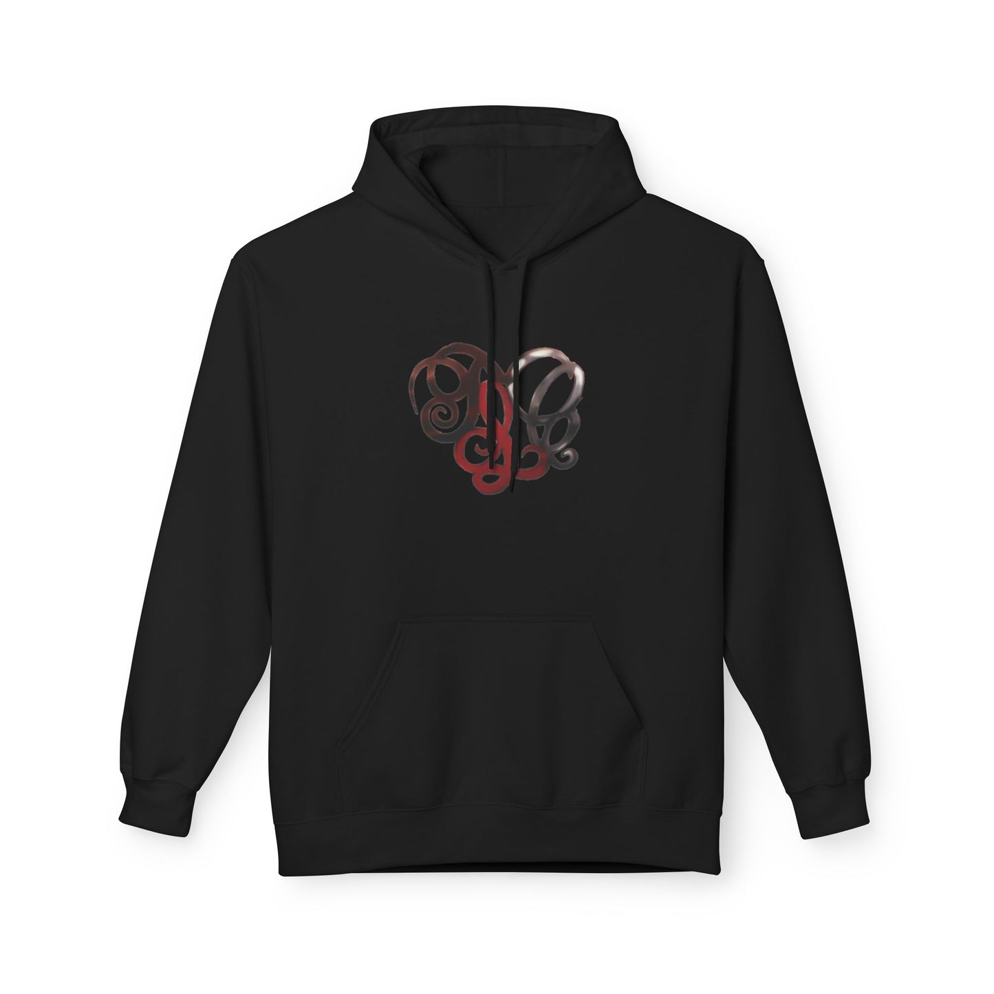 Dance & Fitness Studio Hoodie — Swirl Logo Chest + Circular Back Print