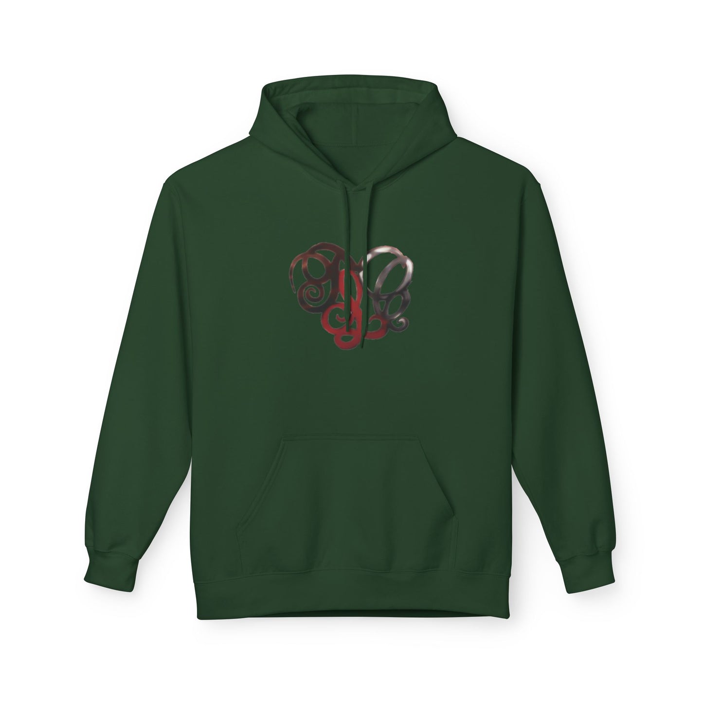 Dance & Fitness Studio Hoodie — Swirl Logo Chest + Circular Back Print