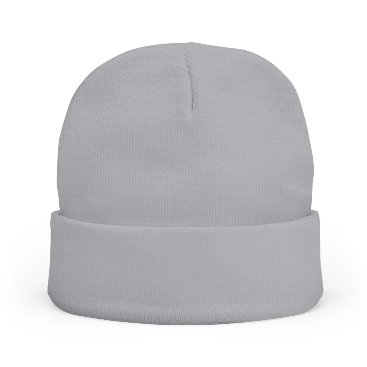 Embroidered Heart Knot Knit Beanie — Colorful Swirl Heart Winter Hat