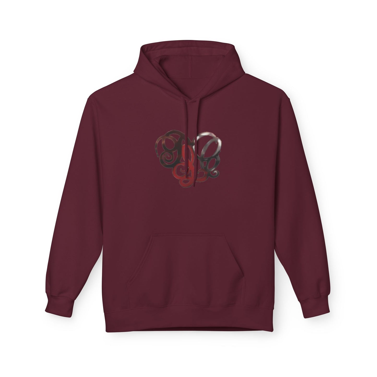 Dance & Fitness Studio Hoodie — Swirl Logo Chest + Circular Back Print