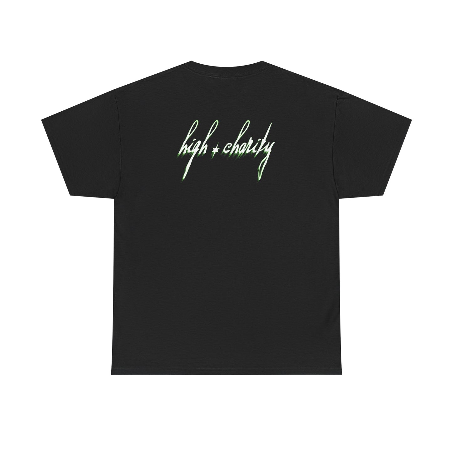 Unisex Heavy Cotton Tee - 'High Vibrations' Graphic Tee