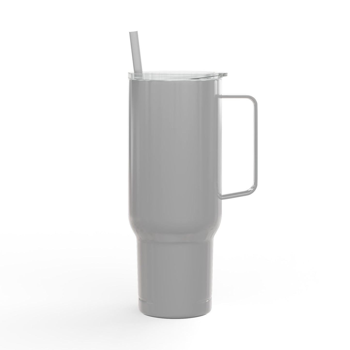Engraved 40oz Insulated Tumbler with Handle — Scribble Heart Design