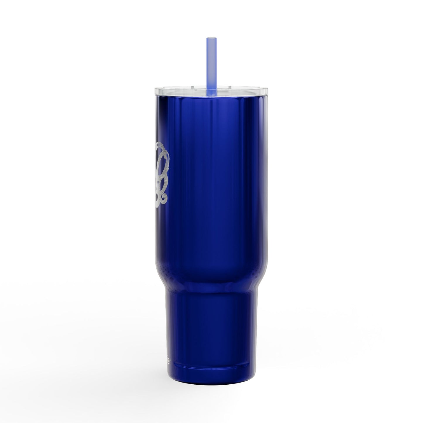 Engraved 40oz Insulated Tumbler with Handle — Scribble Heart Design