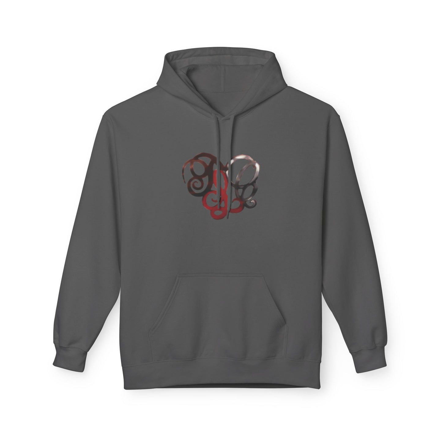 Dance & Fitness Studio Hoodie — Swirl Logo Chest + Circular Back Print