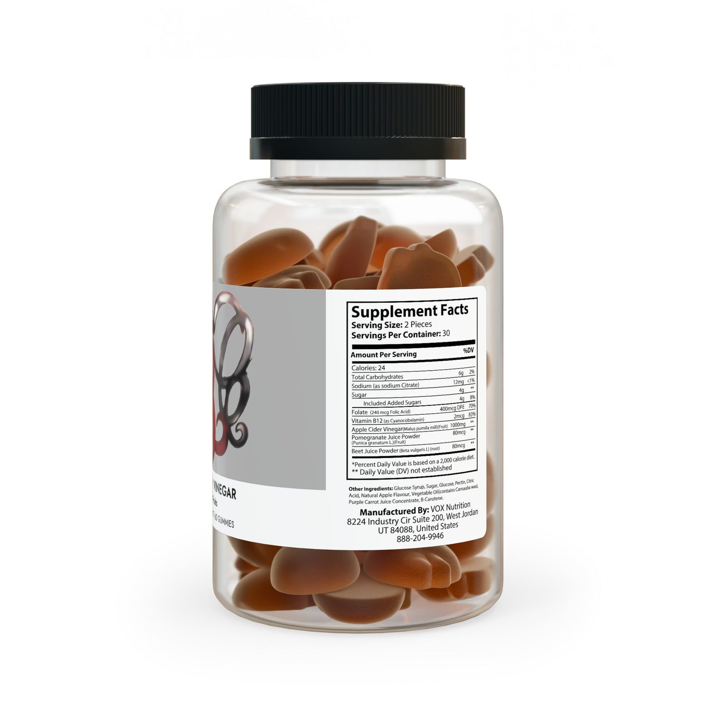 Apple Cider Vinegar Gummies (60 Gummies)