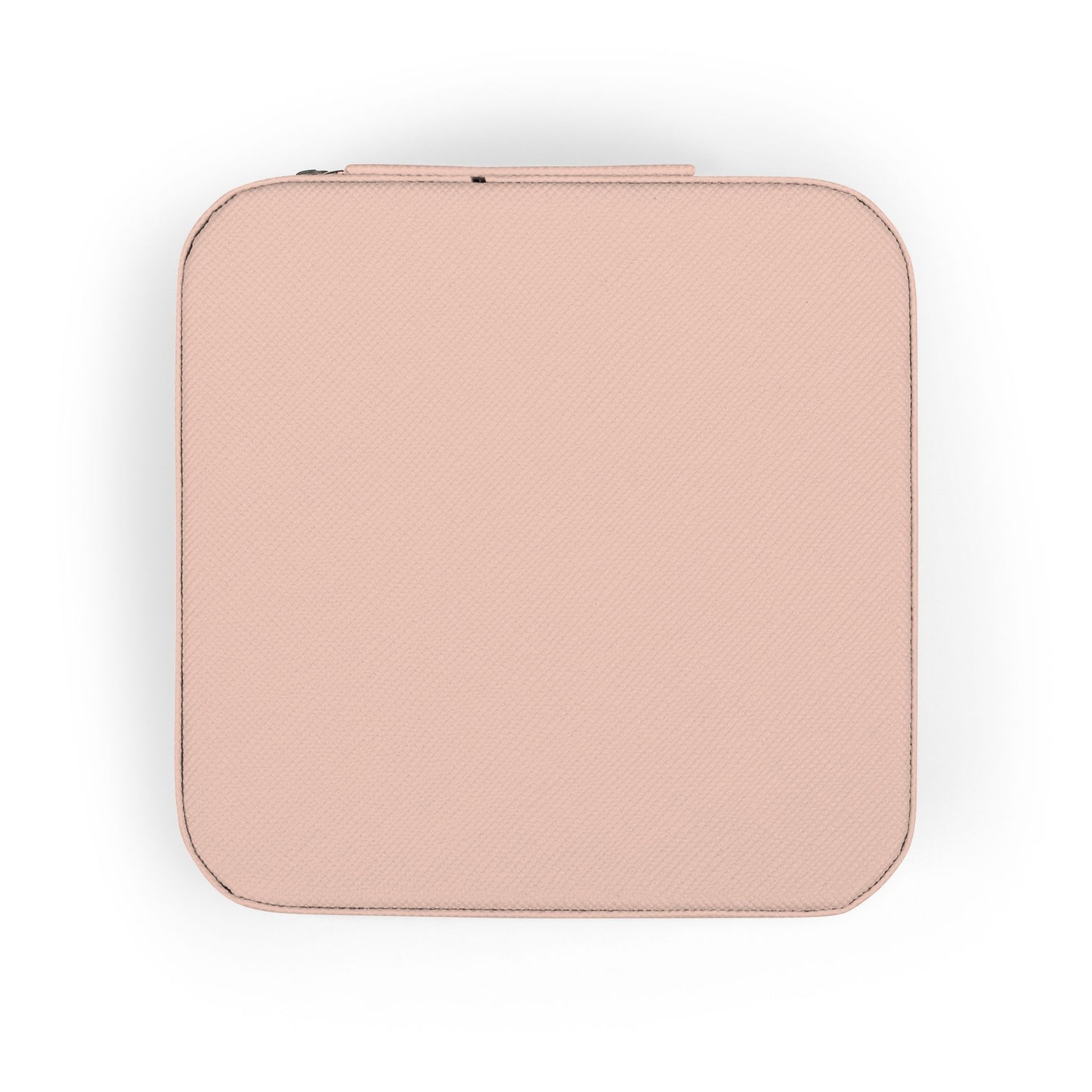 Monogrammed Travel Jewelry Case – Compact Pink Organizer with Ring & Earring Compartments