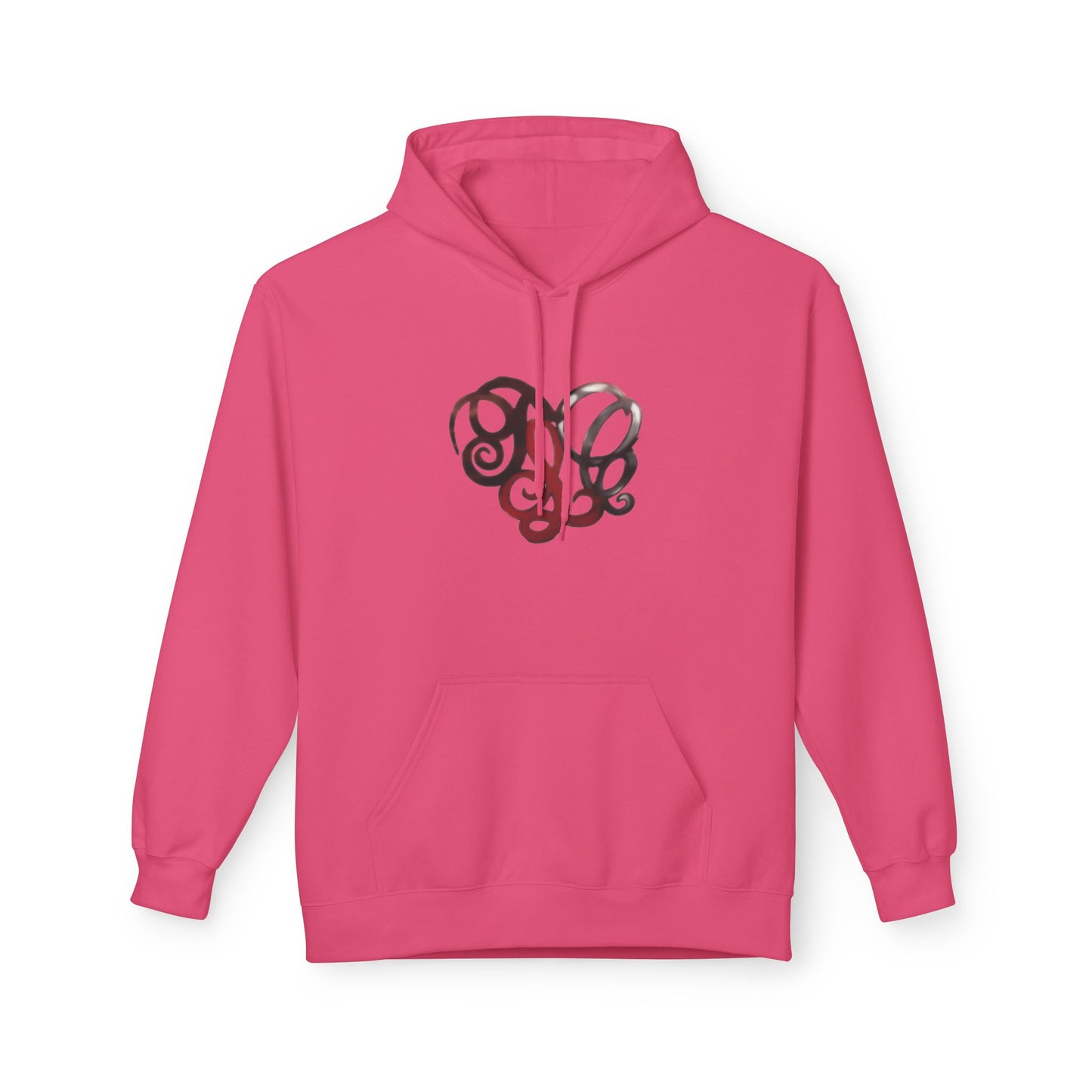 Dance & Fitness Studio Hoodie — Swirl Logo Chest + Circular Back Print