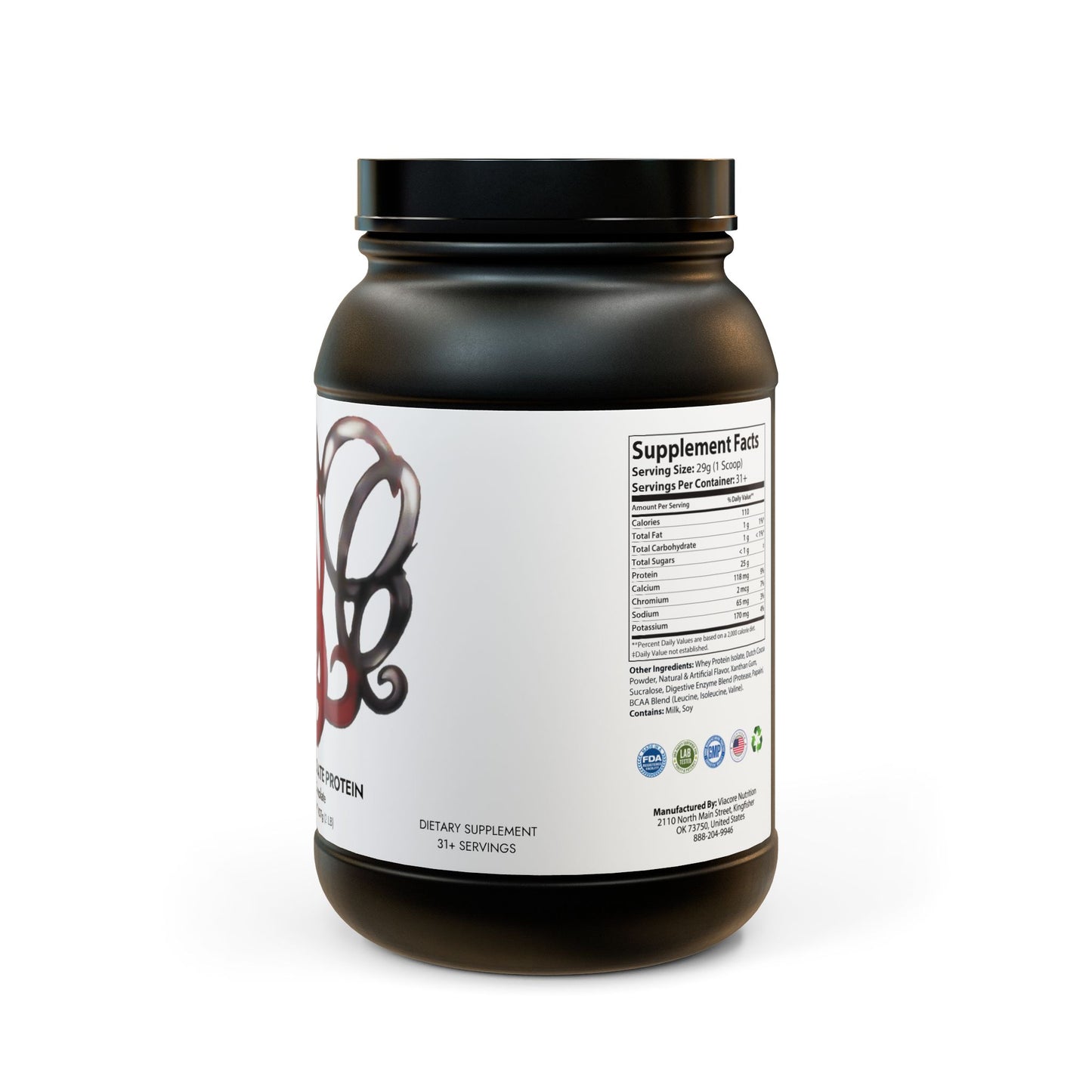 Whey Isolate Protein Supplement (907g, 2lb)